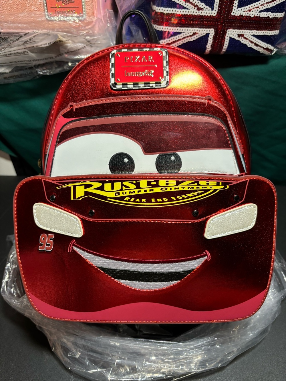 Loungefly Red Lightning McQueen Kids Backpack